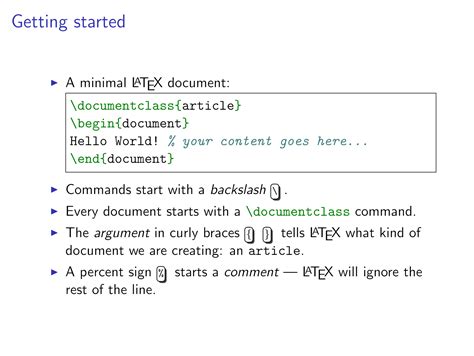 latex tutorial 1